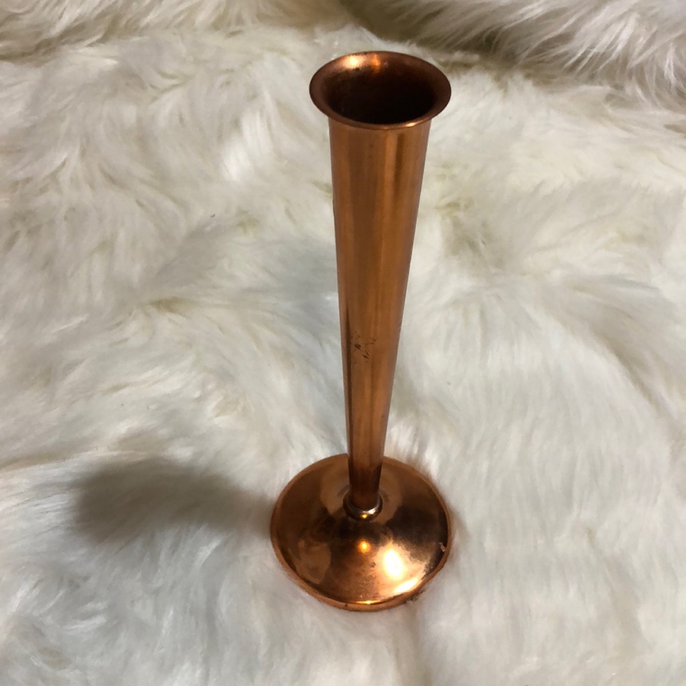 Vintage Copper Guild bud vase